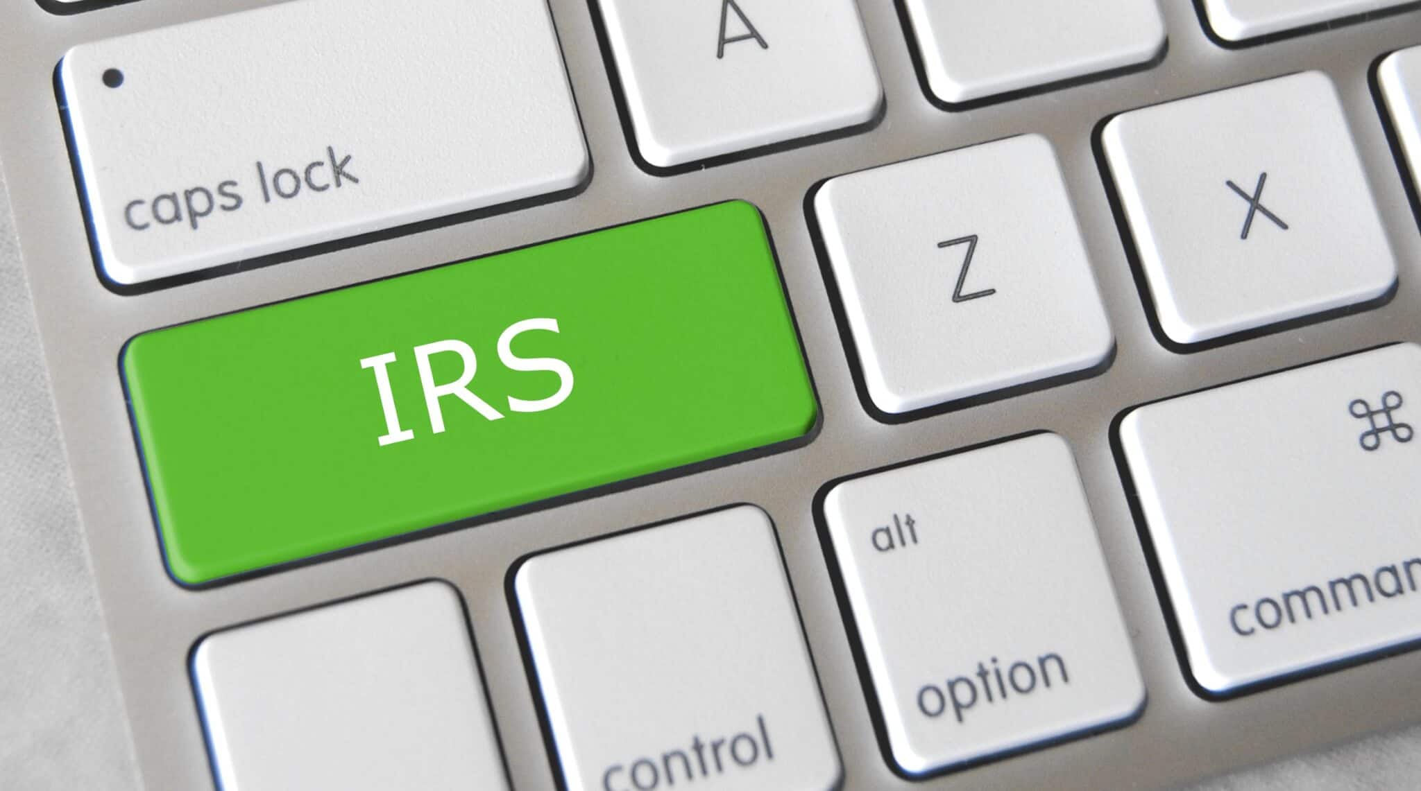tecla a dizer IRS