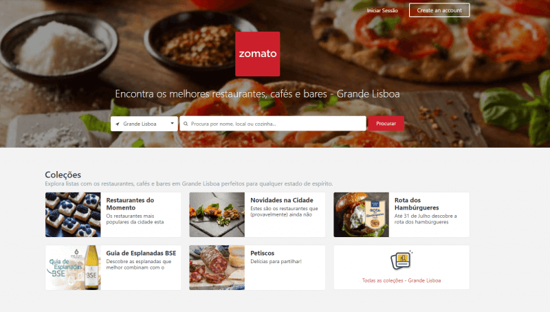 aplicaçao zomato