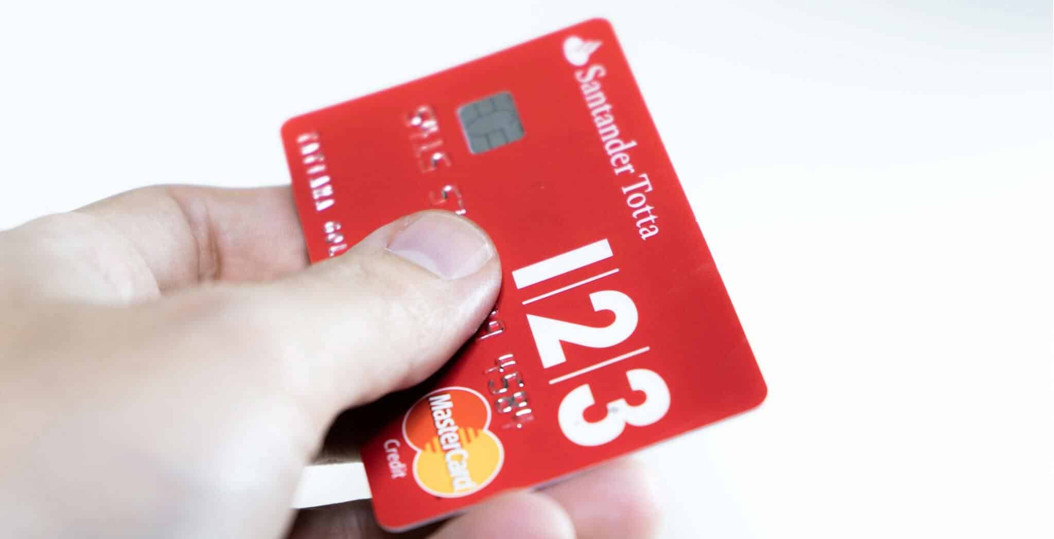 cartão de crédito vermelho do santander