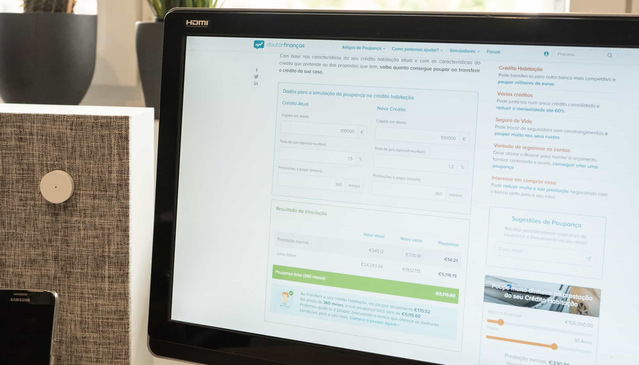 calculadora de transferência de crédito