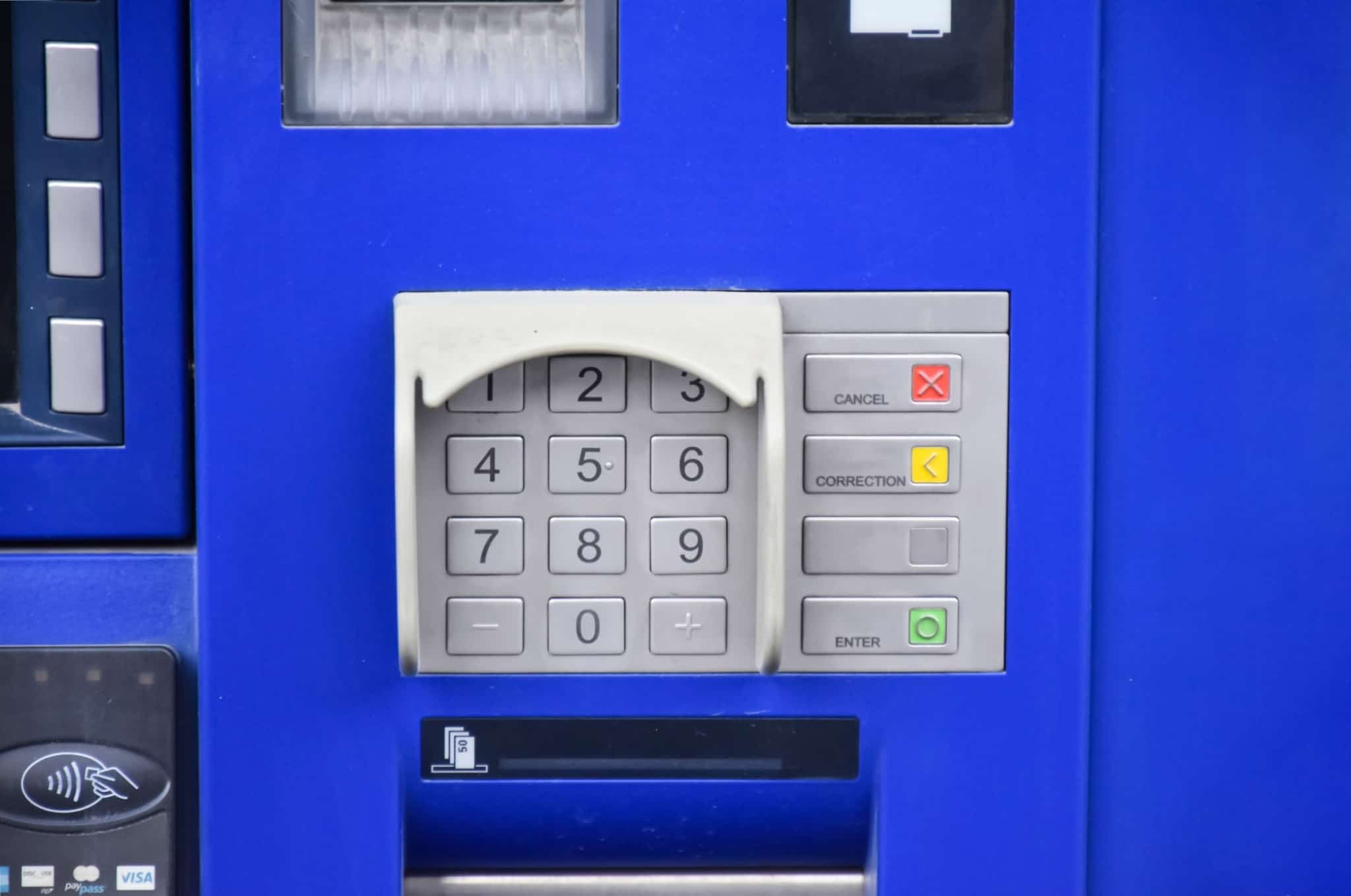 imagem de um multibanco