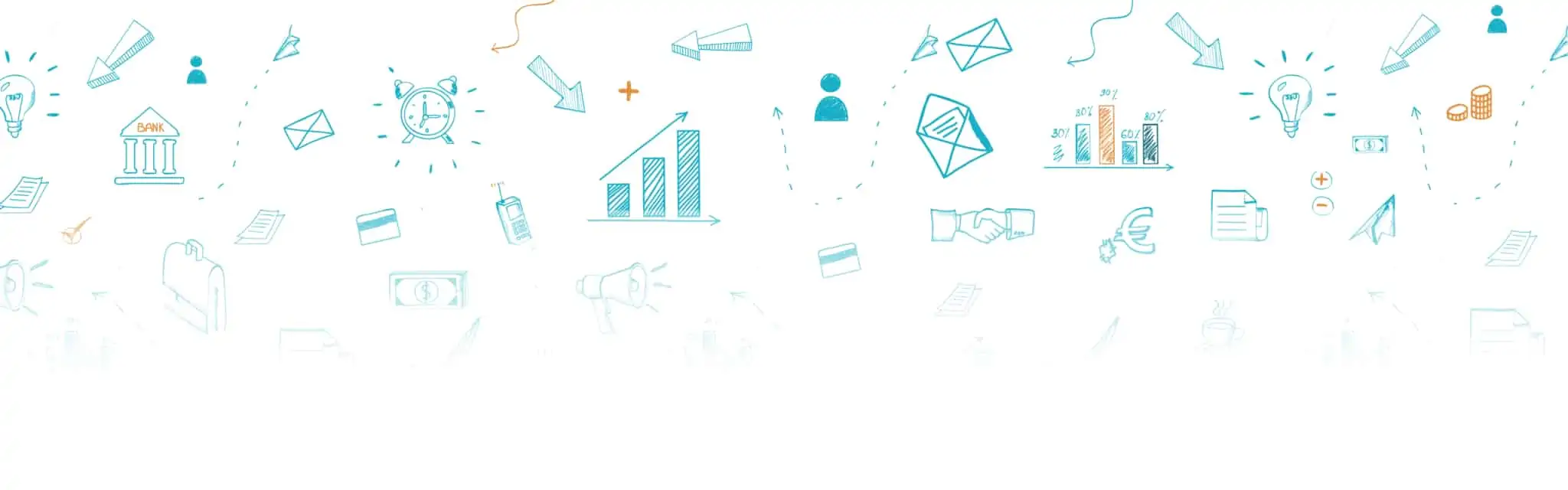 Investimentos: o que são e o que deve ser tido em conta? icons associados a investimentos, como gráficos e moedas