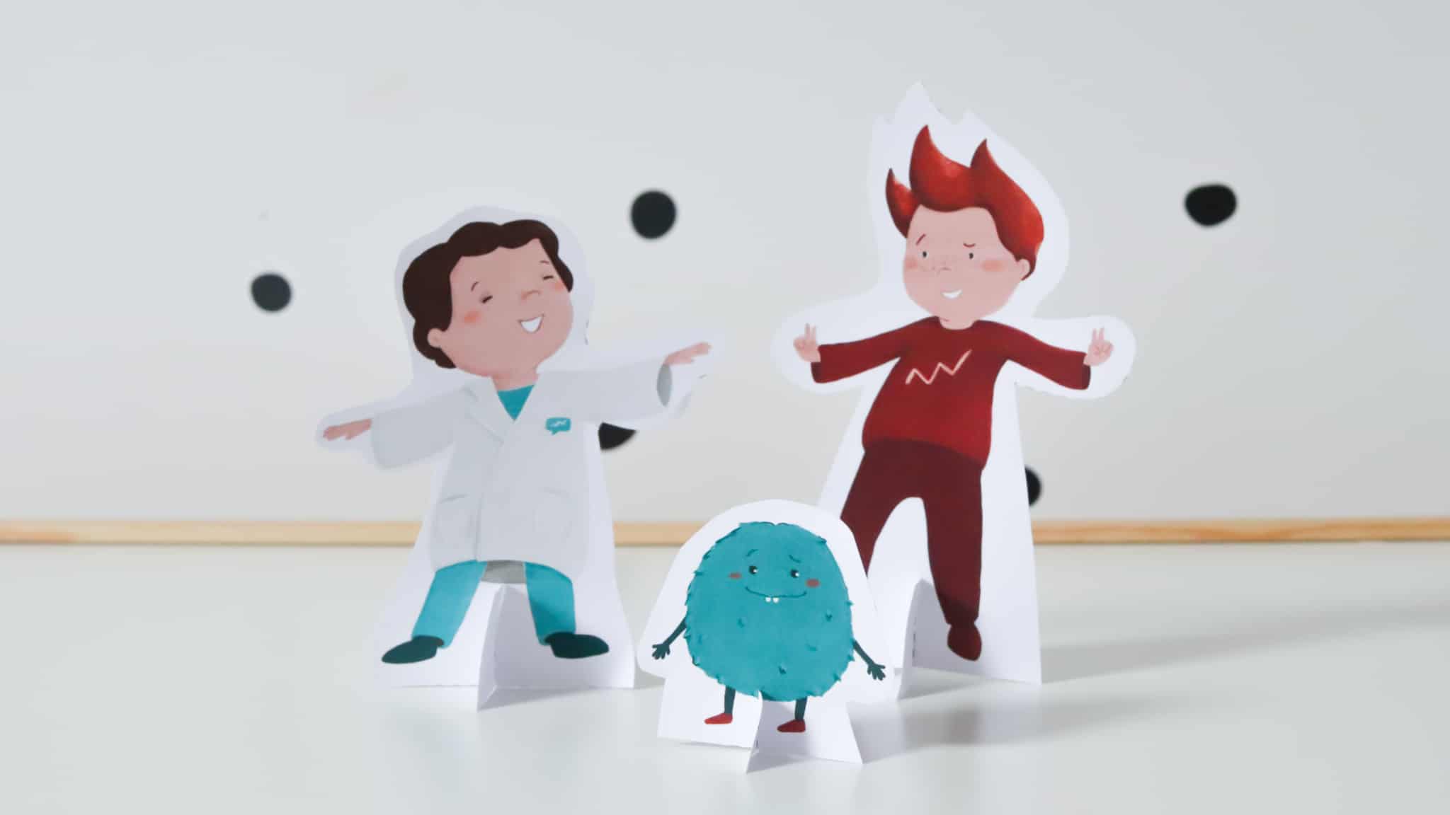 personagens para recortar Doutor Finanças e a Bata Mágica