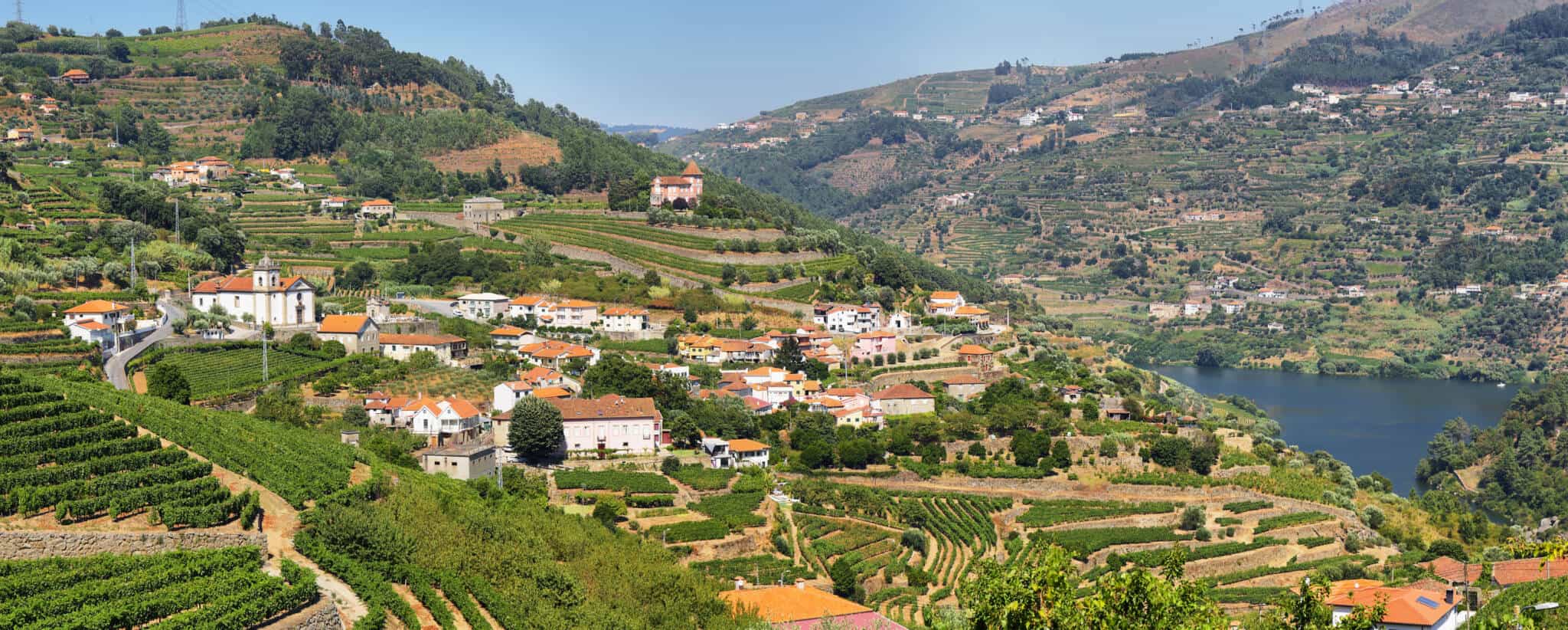 vista panorâmica da região do Douro, no norte de Portugal