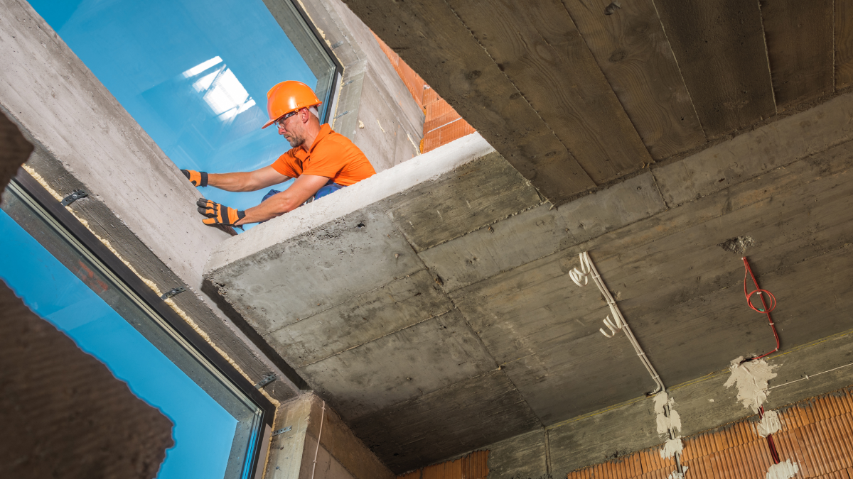 Crédito intercalar: Quanto custa sinalizar uma casa em construção? Trabalhador de construções numa casa em obras
