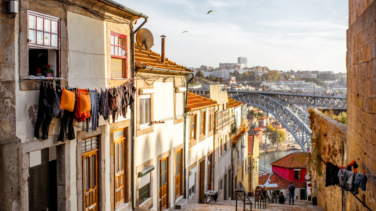 Vista da Ponte D. Luis, no Porto