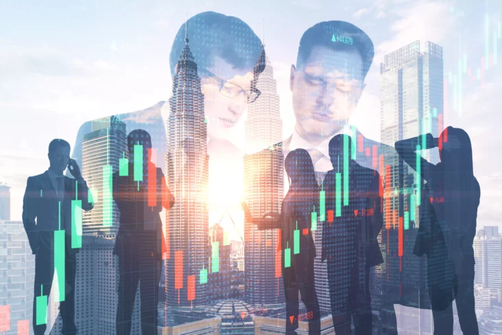 Imagem abstrata de investimentos