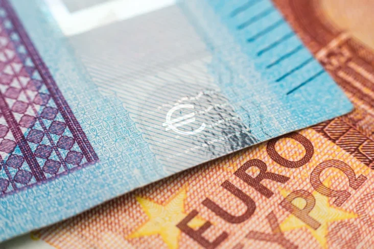 Imagem de notas de euro
