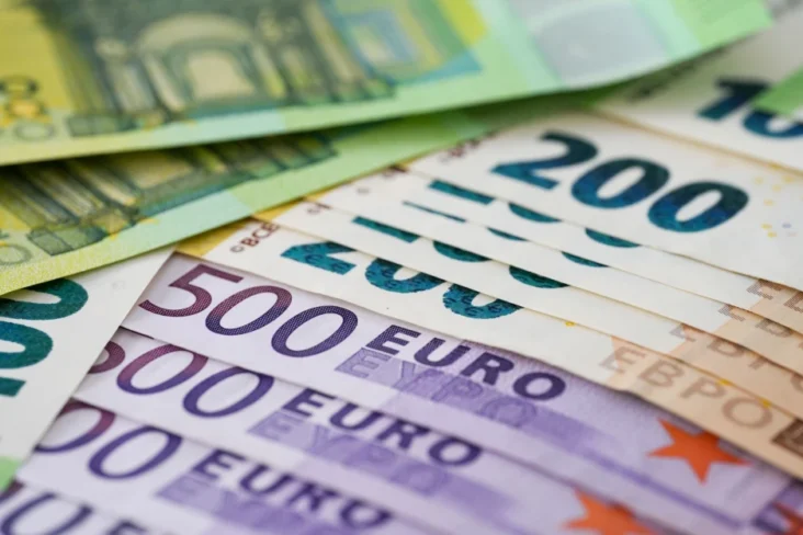 Imagem de notas de euro
