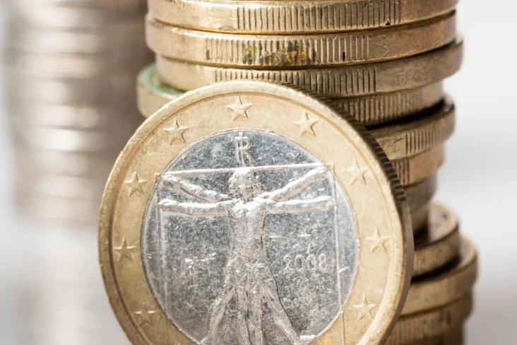 Imagem de moedas de euro
