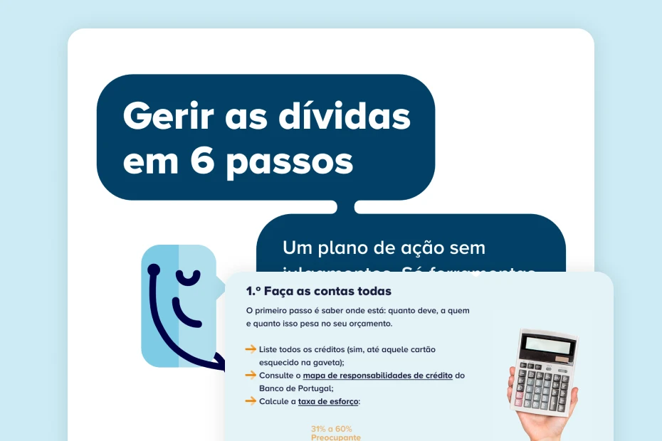 Imagem relativa ao descarregável "Gerir as dívidas em 6 passos"