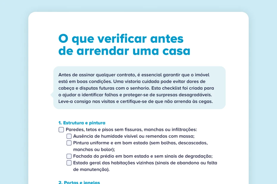 Imagem relativa ao descarregável "O que verificar antes de arrendar uma casa"