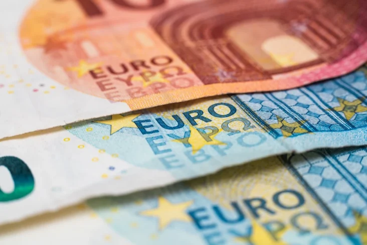 Imagem de notas de euro