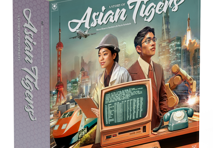 Caixa do jogo de tabuleiro Asian Tigers