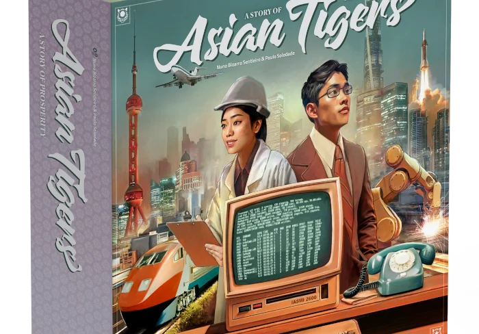 Caixa do jogo de tabuleiro Asian Tigers