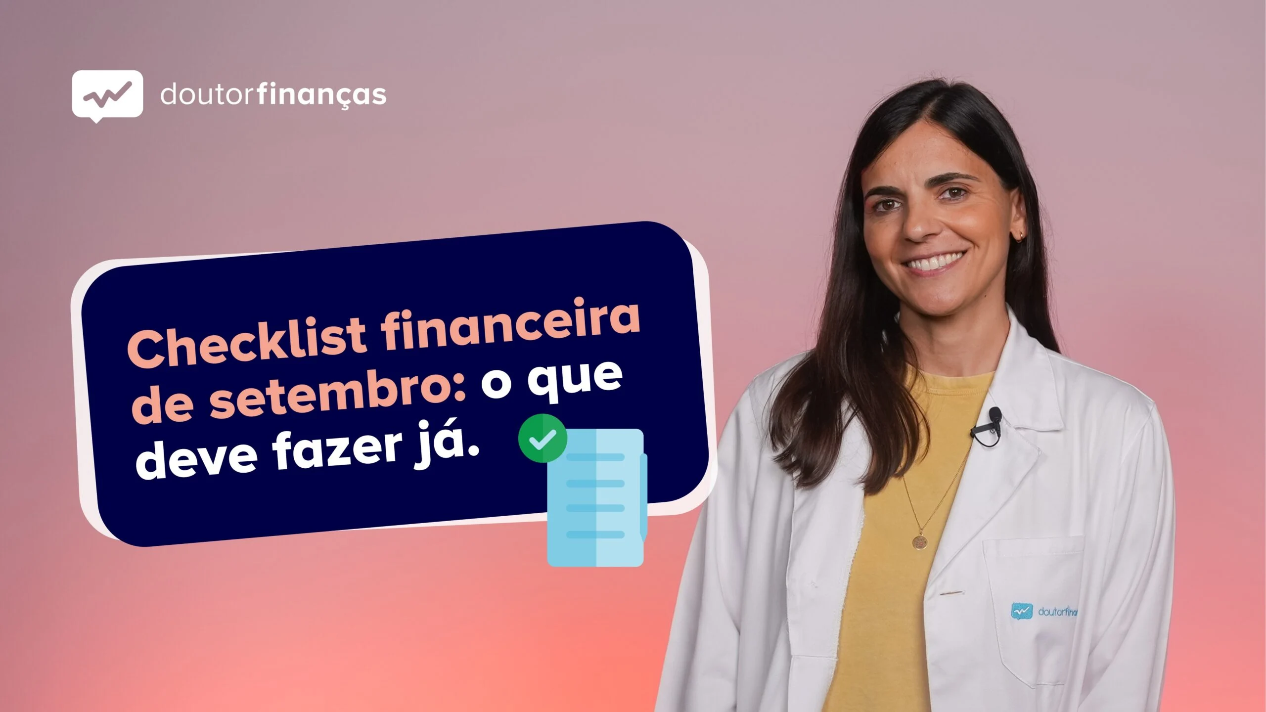 Checklist financeira: O que deve fazer já em setembro