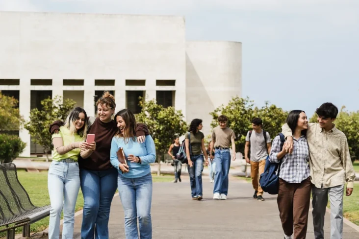 Imagem de estudantes universitários