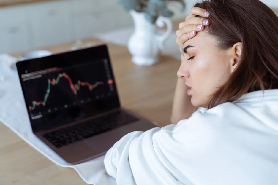 Imagem representativa do stress após investir numa opção pouco rentável