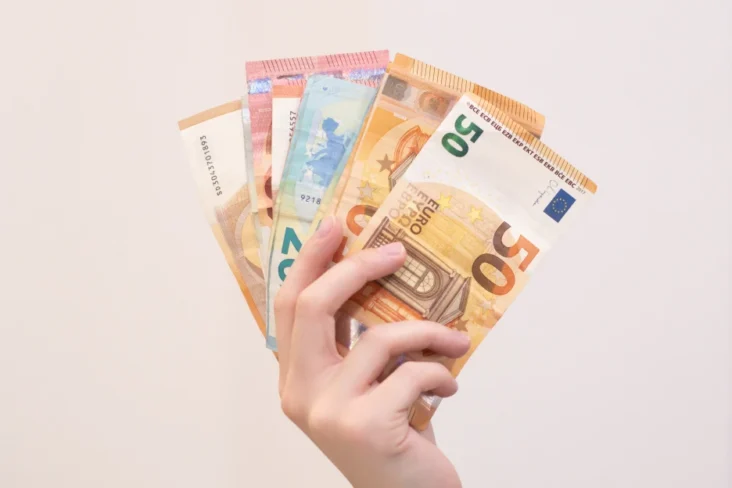 Imagem de notas de euro